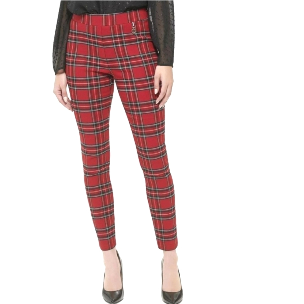 Tommy Hilfiger Red Plaid Leggings